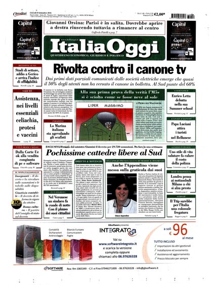 Italia oggi : quotidiano di economia finanza e politica